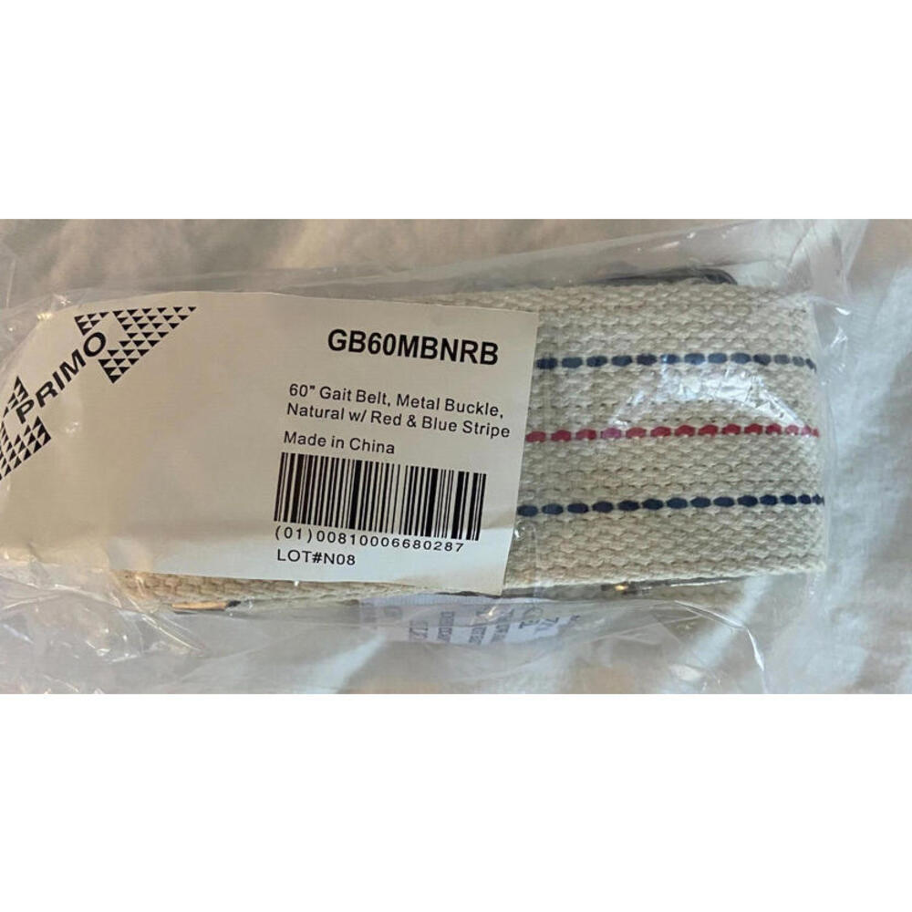 Sammons Preston Tan Striped Gait Belt Size 60”